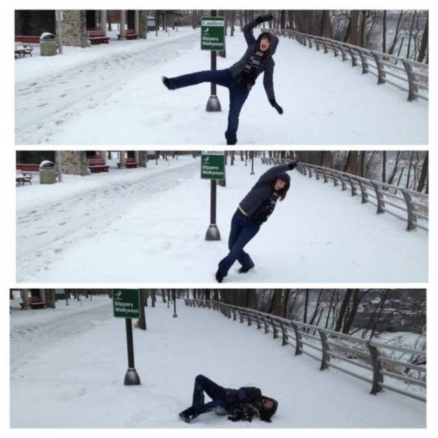 My wife mocking the 
