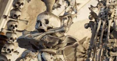 The church that freaked me out because it is made of bones