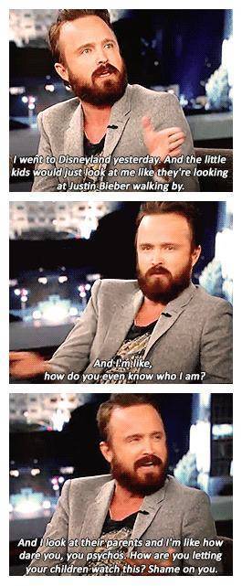 Aaron Paul goes to Disneyland