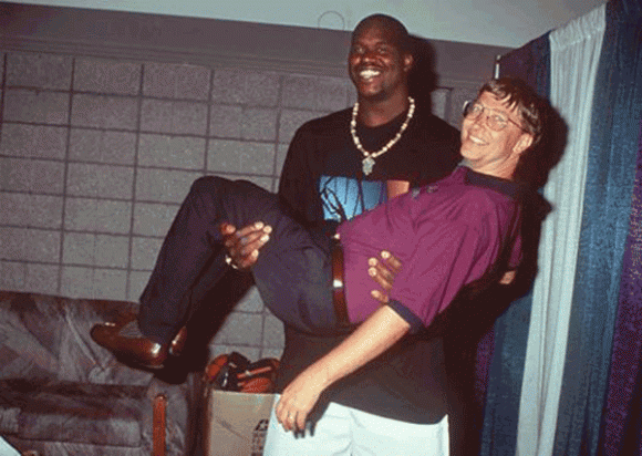 Bill Gates and I don't know who that guy is...
