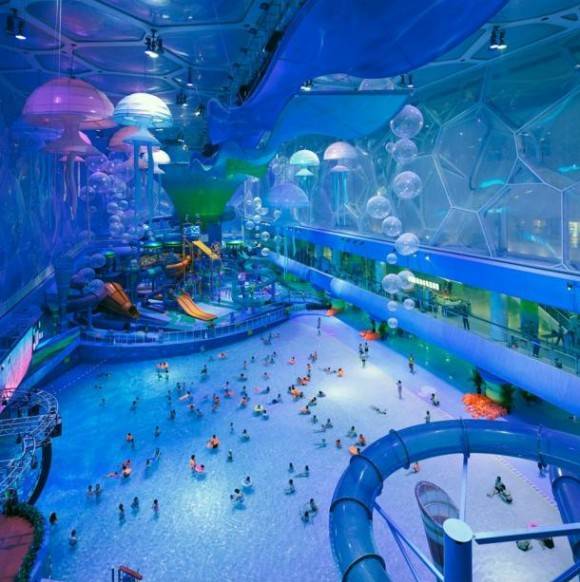 China’s Olympic Stadium turned into an indoor water park!