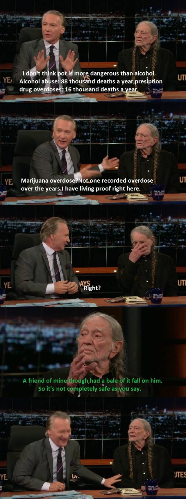 Willie Nelson on the dangers of Marijuana.