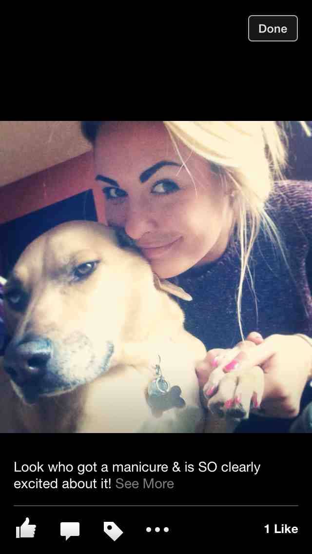 I've never seen a dog look so sick of someone's sh*t.