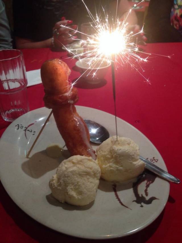 Went to a Chinese place for dinner, my sister told them it was my birthday, this was my 'dessert'