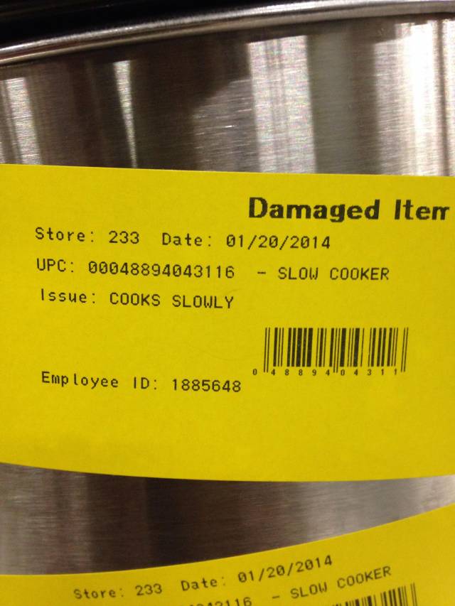 The reason this slow cooker got returned is interesting...
