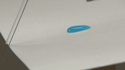 Water droplet obstacle course