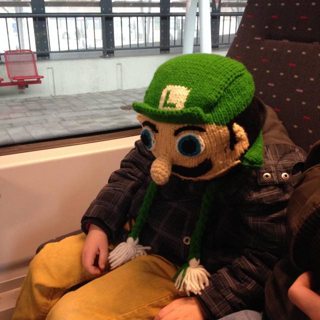 So my girlfriend's nephew got a new hat..
