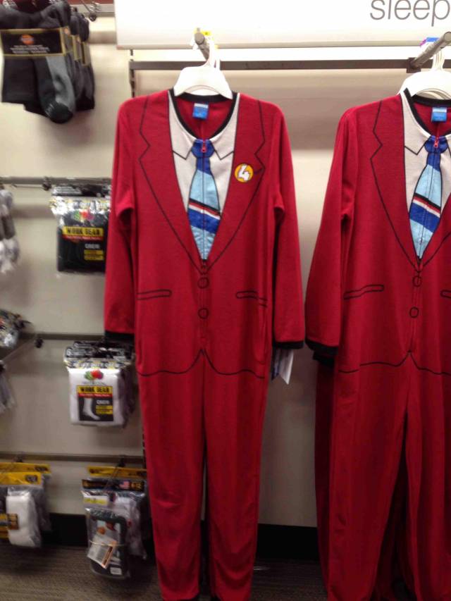 So target sells Anchorman onesies...