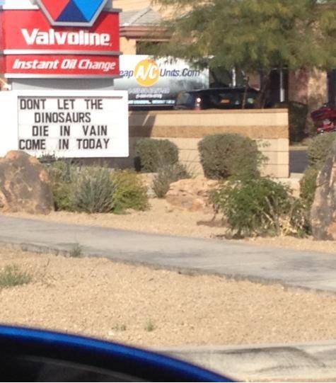 They change this sign every month. Always a win
