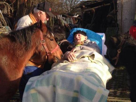 His last wish was seeing his pony.