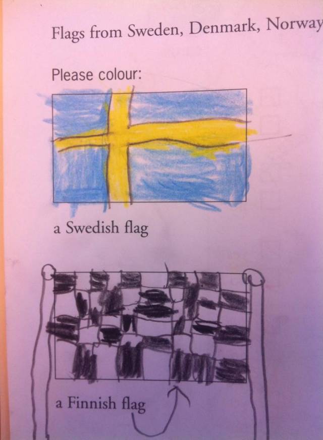 My friend works as a English teacher in Sweden.