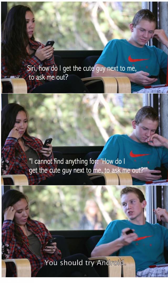 When using Siri as a wingman...