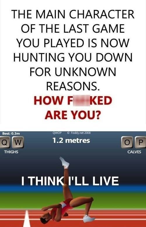 I think I'll live.