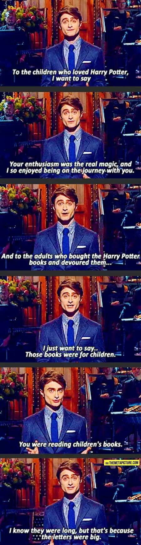 To all the older Harry Potter fans out there.