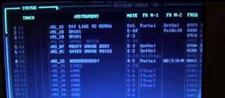 I make electronica with MS-DOS. This is what it sounds and looks like