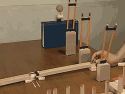 Awesome desktop Rube Goldberg device..