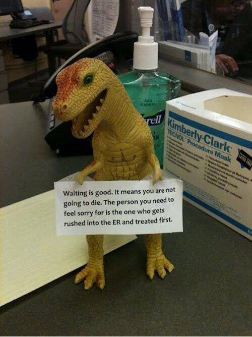 To people who complain about the ER waiting room
