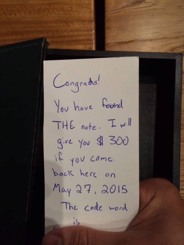 I found this in a random book on the shelves of a cafe.