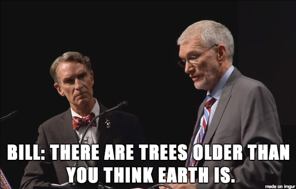 One of my favorite lines tonight from the Bill Nye / Ken Ham debate.
