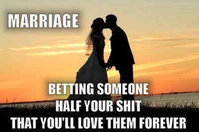 When my twice divorced mother wonders why I am hesitant to get married ....