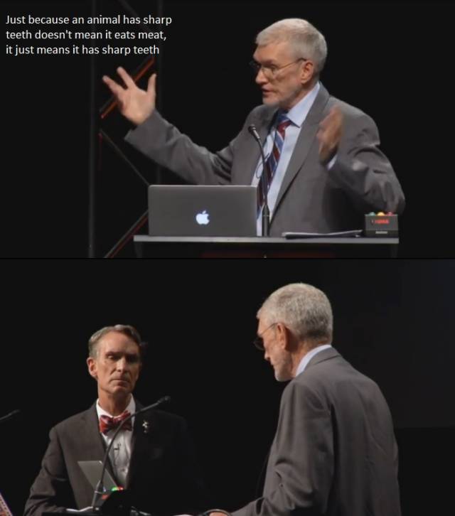 I wonder what's going through Nye's head? (Bill Nye debate with Ken Ham)