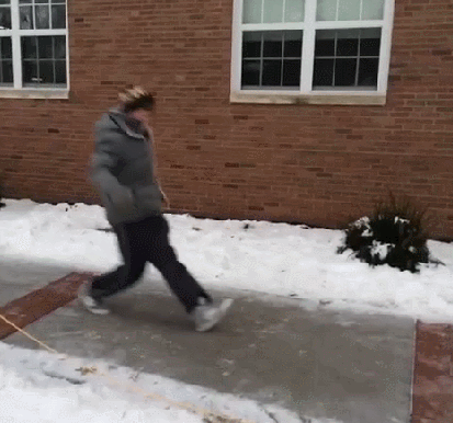 Ice makes everyone a break dancer