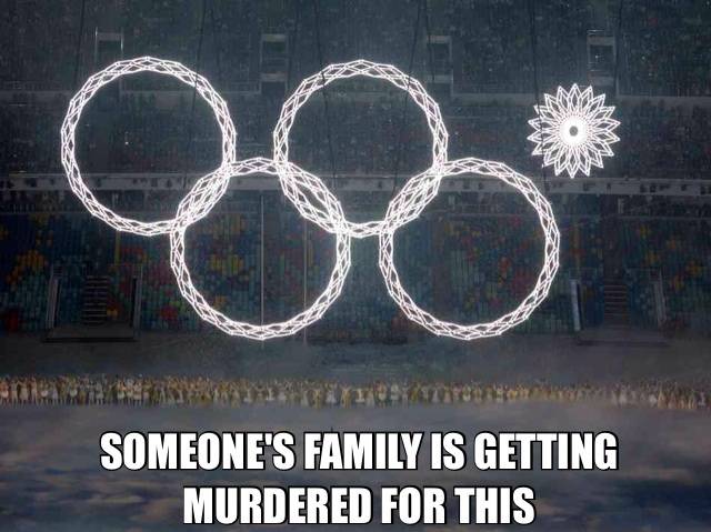 All I could think during the opening ceremonies