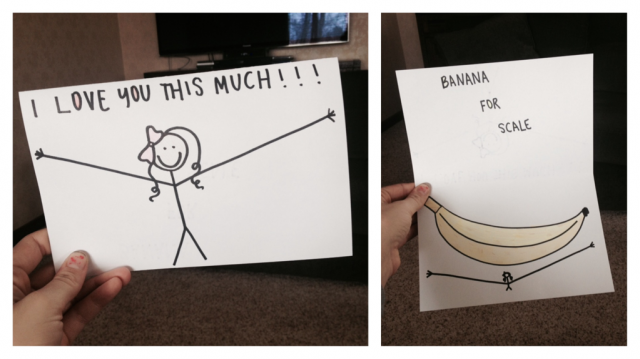A homemade valentines card for my boyfriend