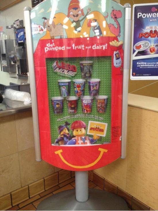 Mcdonalds- “If only there was a good toy to give out to kids for the lego movie...”“Wait, I have an idea!”