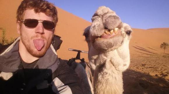 The best selfie I ever took. The camel knew what he was doing