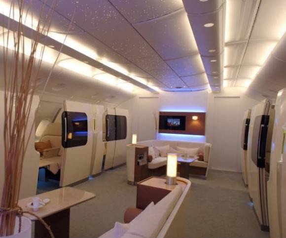 First Class on the Qantas Airbus