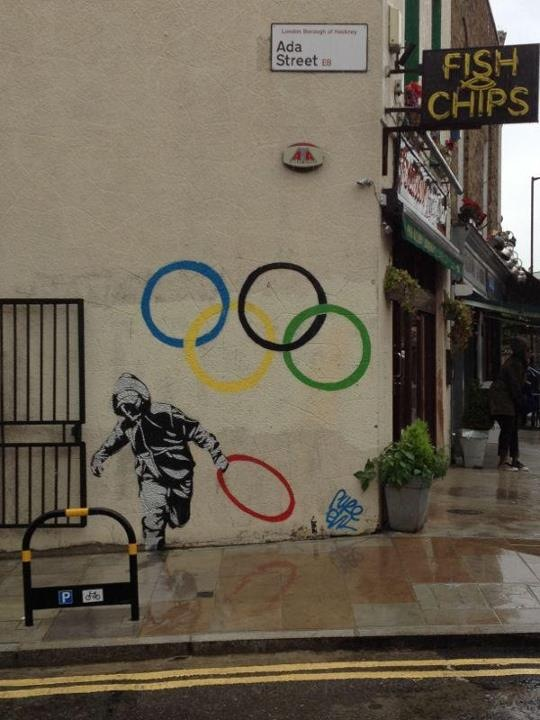 Where has missing olimpic ring from Sochi gone?