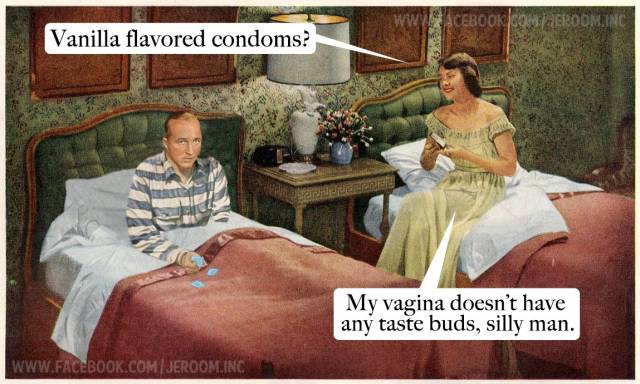 Vanilla flavoured condoms