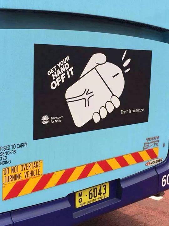 Standard etiquette you would think? Straya!