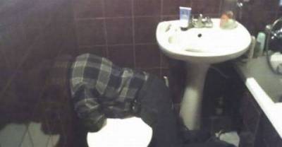 Headless Plumber in the Toilet