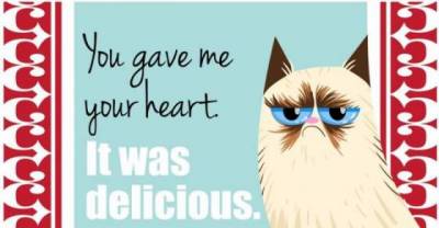 Grumpy Cat send's his love out this Valentine's Day