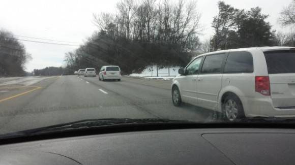 Saw a white dodge caravan . . . Caravan
