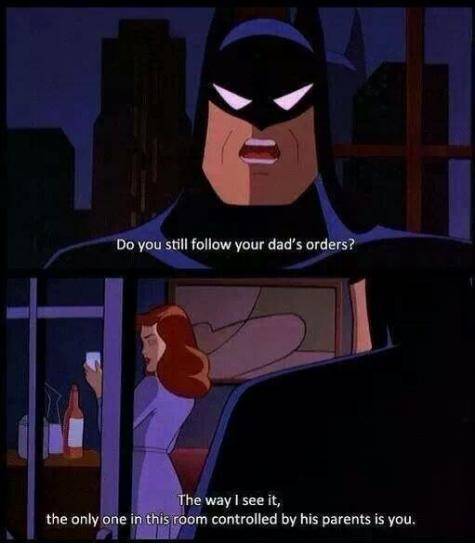 Batman burn.
