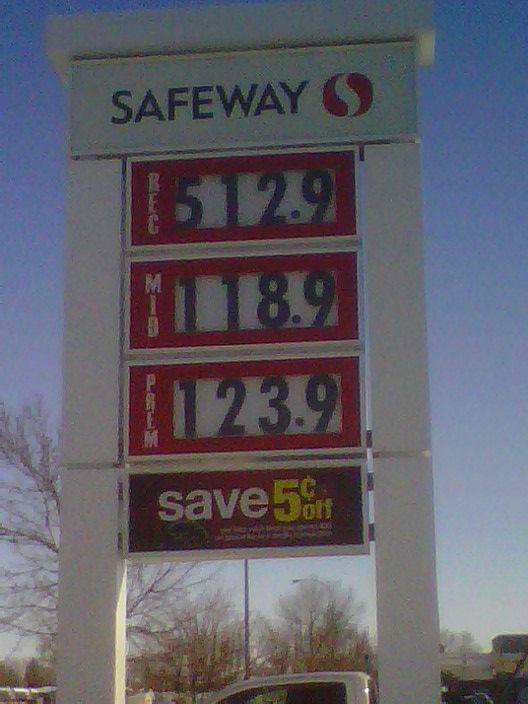 5 bucks a liter for Regular?? Time to switch to Premium!
