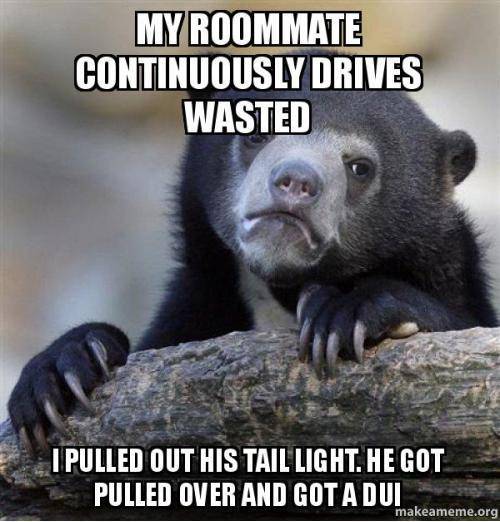 I had to before he hurt himself or someone else.
