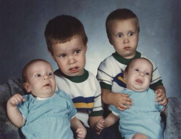 A friend posted this childhood portrait of him and his brothers.