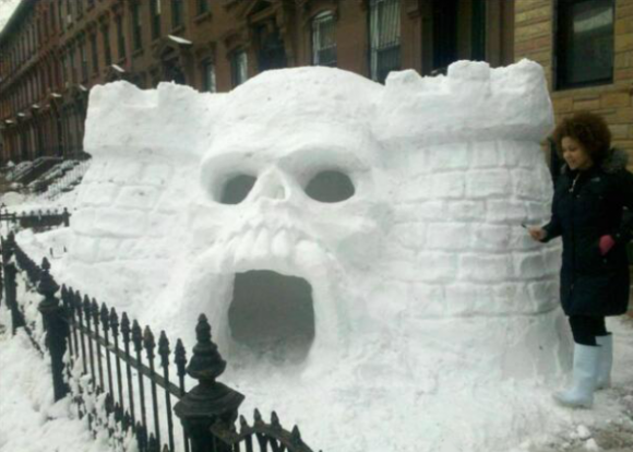 Snowpocalypse spawns Greyskull