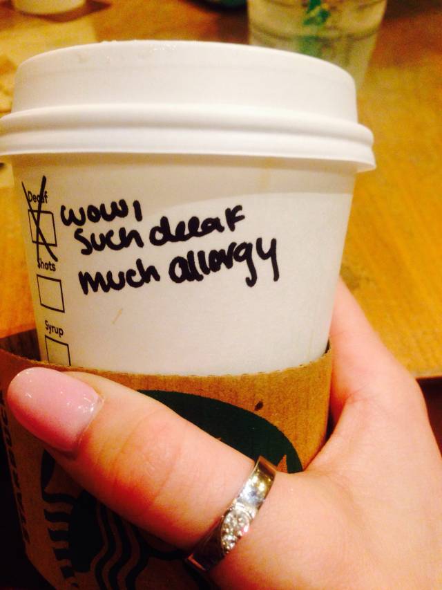 Told my Starbucks barista to make my coffee 
