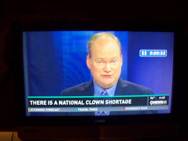 Turned on the TV this morning to this