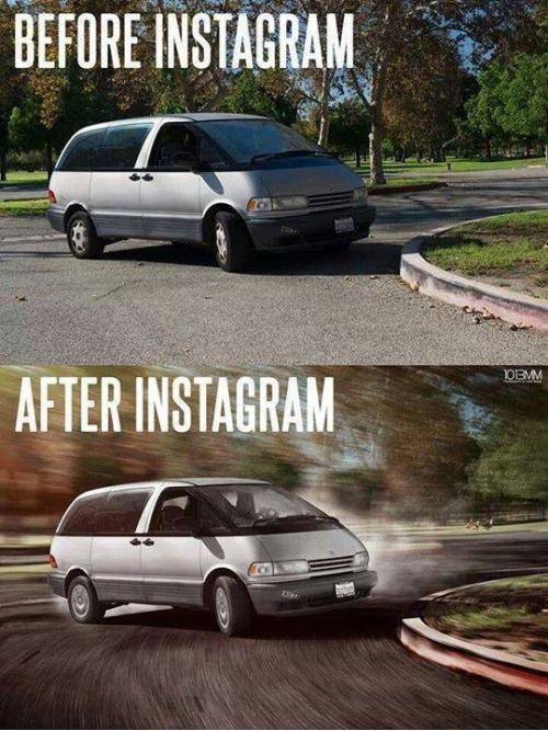 Before and after instagram.
