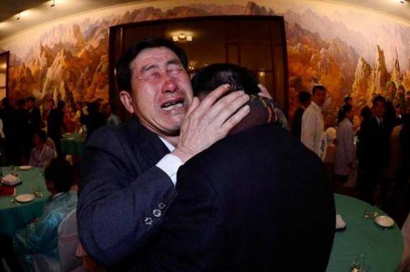 North Korean and South Korean family reunited after decades