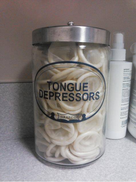 On the desk of my wife's OBGYN...I told her it's time to get a new doctor.