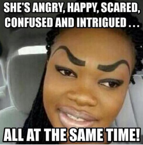 Eyebrows do change everything.