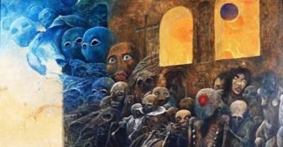Zdzislaw BeksiÅ„ski- Creepy art with ghastly humanoids