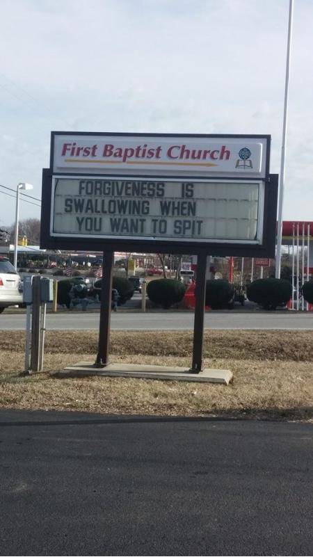 Local church just put up this wisdom